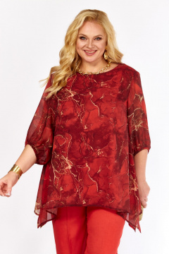 Блуза Элль-стиль 2263/13а красный - фото 1