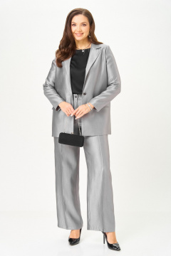 Блуза, брюки, жакет БагираАнТа 1087 серый - фото 3