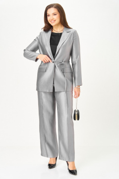 Блуза, брюки, жакет БагираАнТа 1087 серый - фото 2