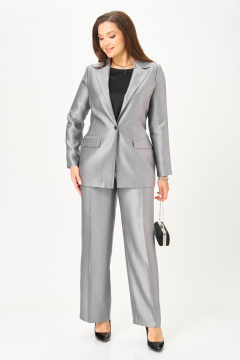 Блуза, брюки, жакет БагираАнТа 1087 серый - фото 4
