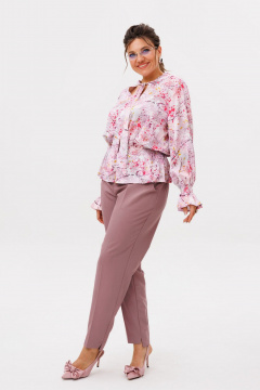 Блуза Anelli 1694 фьюжен_фуксия - фото 2