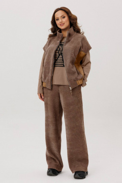 Брюки, джемпер, жилет INVITE 6124 коричневый - фото 1