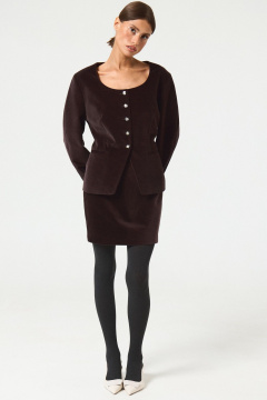 Жакет, юбка ATTIKA A3451-1 коричневый - фото 1