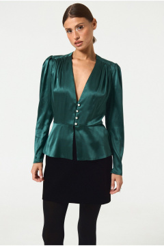 Блуза ATTIKA A3456-2 изумруд - фото 1