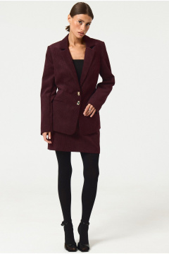 Жакет, юбка ATTIKA A3458 бордовый - фото 1
