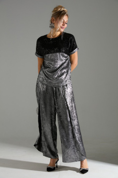 Блуза, брюки LM К180143 серый_шиммер - фото 5