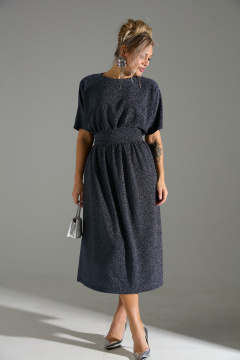 Платье LM М122 синий - фото 3