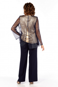 Блуза, брюки Милора-стиль 1407 синий - фото 5