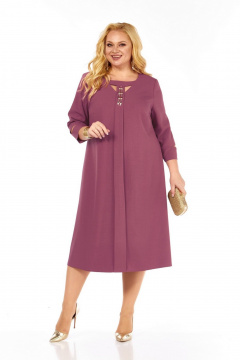 Платье Милора-стиль 1408 розовый - фото 1