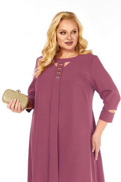 Платье Милора-стиль 1408 розовый - фото 2