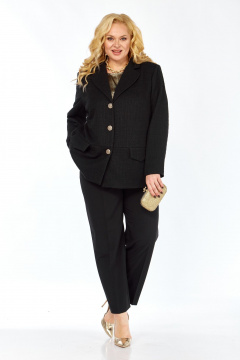 Блуза, брюки, жакет Элль-стиль 2447 черный_золото - фото 3