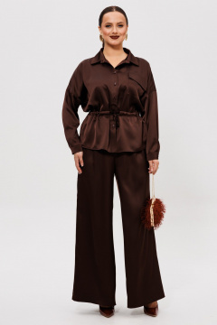 Блуза, брюки Mubliz 255 шоколад - фото 1