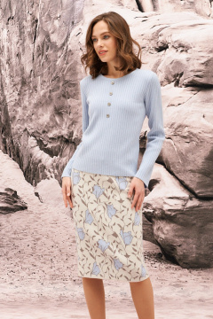 Юбка Barbara Geratti С8330BG туман/голубой - фото 3
