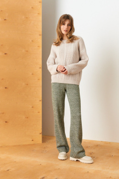 Брюки Barbara Geratti С8348BG хаки/туман - фото 1