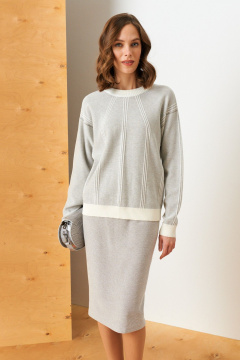 Юбка Barbara Geratti С8336BG молочный/серый - фото 2