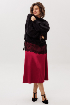 Юбка Anelli 1510 гранатовая_патока - фото 1