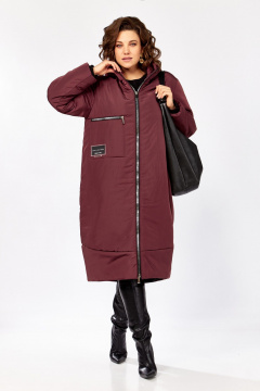Пальто Lady Secret 5018/1 бордо_матовый - фото 4