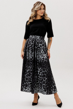 Юбка Faufilure C947 серый_леопард - фото 1