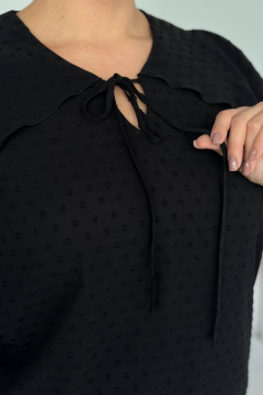 Блуза LindaLux 1-593 черный(воланы) - фото 4