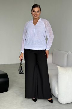 Блуза LindaLux 1-594 белая(пуговки) - фото 2