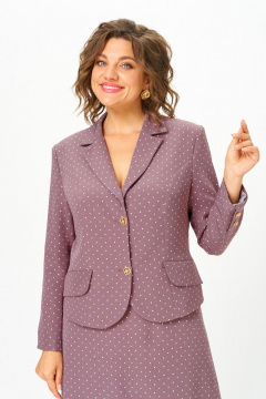 Жакет, юбка Svetlana-Style 2140 какао_горох - фото 3