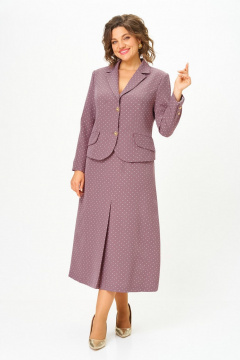 Жакет, юбка Svetlana-Style 2140 какао_горох - фото 1