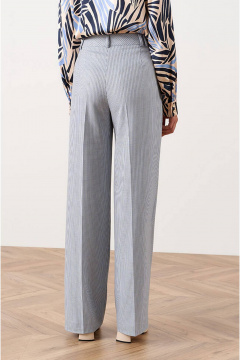 Брюки Nelva 31053 сине-голубой полоска - фото 5