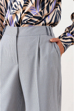 Брюки Nelva 31053 сине-голубой полоска - фото 4