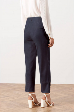 Брюки Nelva 31064 синий джинс - фото 3