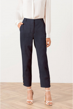 Брюки Nelva 31064 синий джинс - фото 2