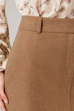 Юбка Nelva 4845 кофейно-бежевый - фото 4