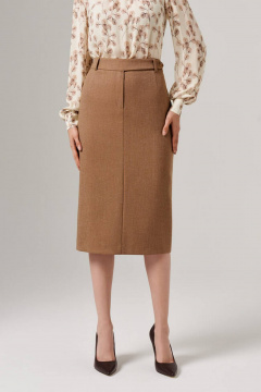 Юбка Nelva 4845 кофейно-бежевый - фото 2