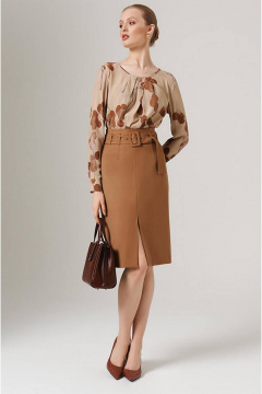 Юбка Nelva 4859 бежевый - фото 1