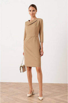 Платье Nelva 51542 бежевый - фото 1