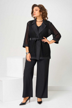Брюки, кардиган, топ Асолия 1514 черный - фото 4