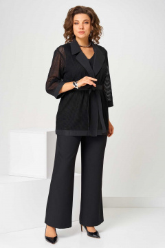 Брюки, кардиган, топ Асолия 1514 черный - фото 1