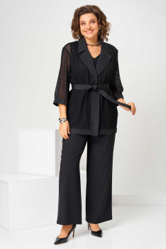 Брюки, кардиган, топ Асолия 1514 черный - фото 2
