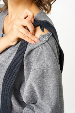 Платье Karina deLux M-1402 серый - фото 5