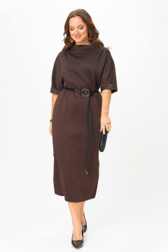 Платье Karina deLux M-1411 шоколад - фото 3