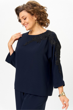 Блуза Rumoda 2277_дл_синий - фото 3