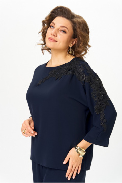 Блуза Rumoda 2277_дл_синий - фото 2