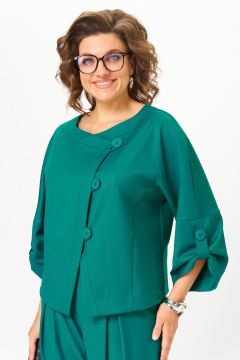 Брюки, жакет Michel chic 1436/1 изумрудный - фото 2