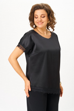 Блуза STEFANY 496 черный - фото 3