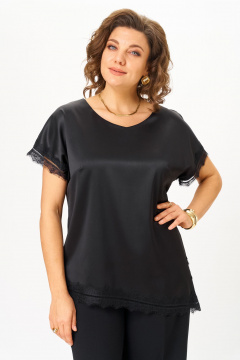 Блуза STEFANY 496 черный - фото 2