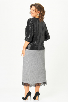 Юбка Andina city 1020-25 серый - фото 4