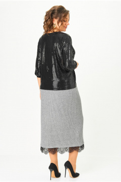 Блуза Andina city 3017-25 черный - фото 4