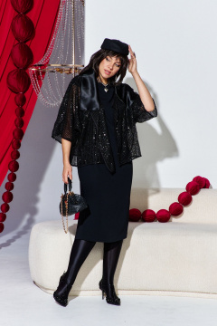 Жакет, платье Vittoria Queen 26333 черный - фото 1