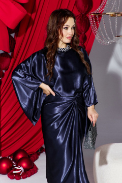 Блуза, юбка Vittoria Queen 26343 кобальт_синий - фото 3