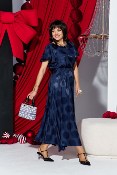 Платье Vittoria Queen 28483 темно-синий - фото 3