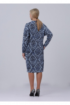 Платье Полинушка 667в голубые вензеля - фото 2